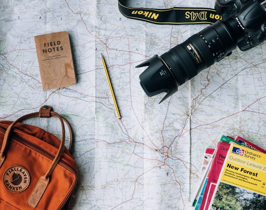Traveler using a phone abroad