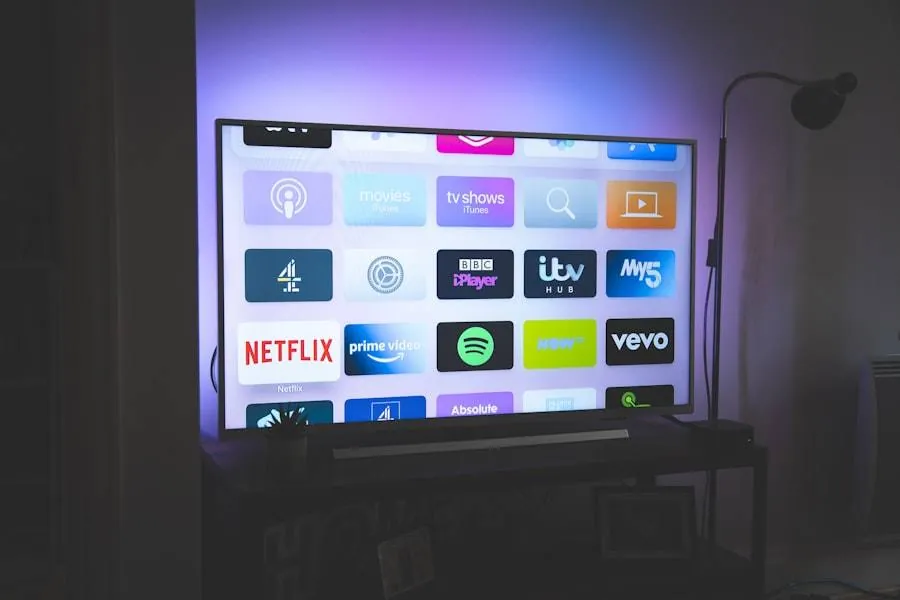 Streaming apps on a living-room TV