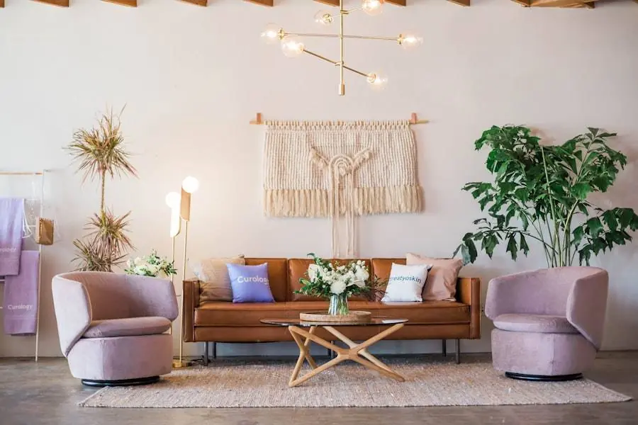 A cozy connected living room
